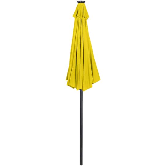 9ft. Solar Lighted Outdoor Patio Market Umbrella